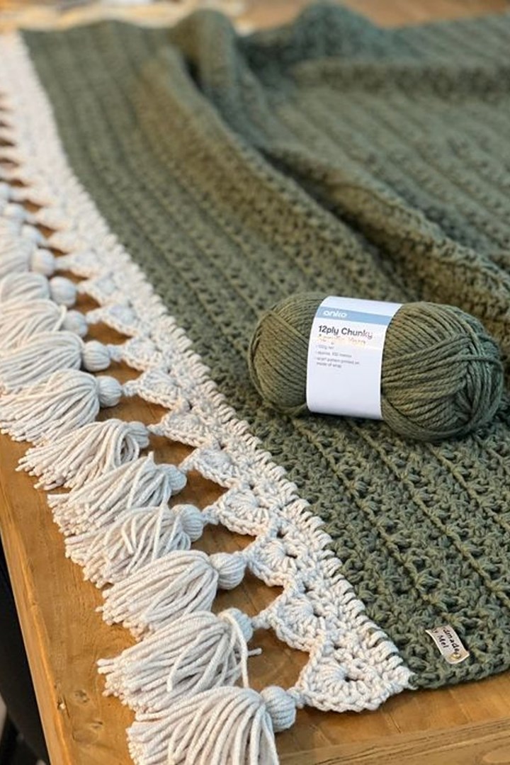 Kmart chunky yarn: how to crochet a blanket